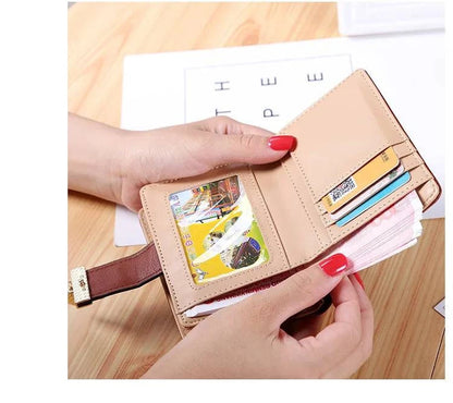 Fashion Women's Purse Short Zipper Wallet Women Leather 2024 Luxury Brand Small Women Wallets Clutch Bag With Hollow Out Leaves