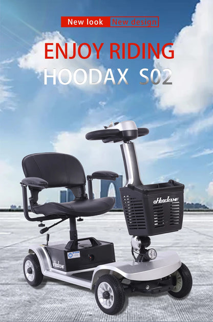 Electric Mobility Scooter 4 Wheels Handicapped Scooter For Adult Elderly Disabled People Outdoor With Foldable Function