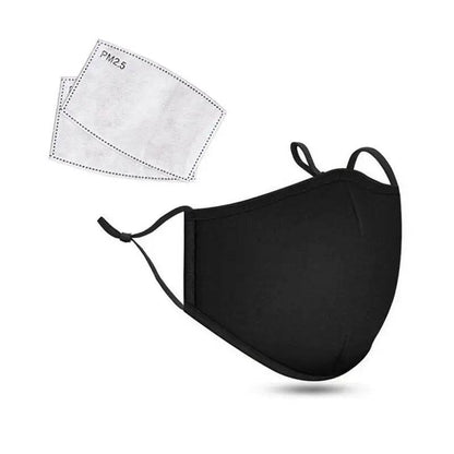 PM2.5 Anti Dust Mask Activated Carbon Filter Masks Windproof Mouth-muffle Proof Flu Face Masks With Filters - MarvelouStoree