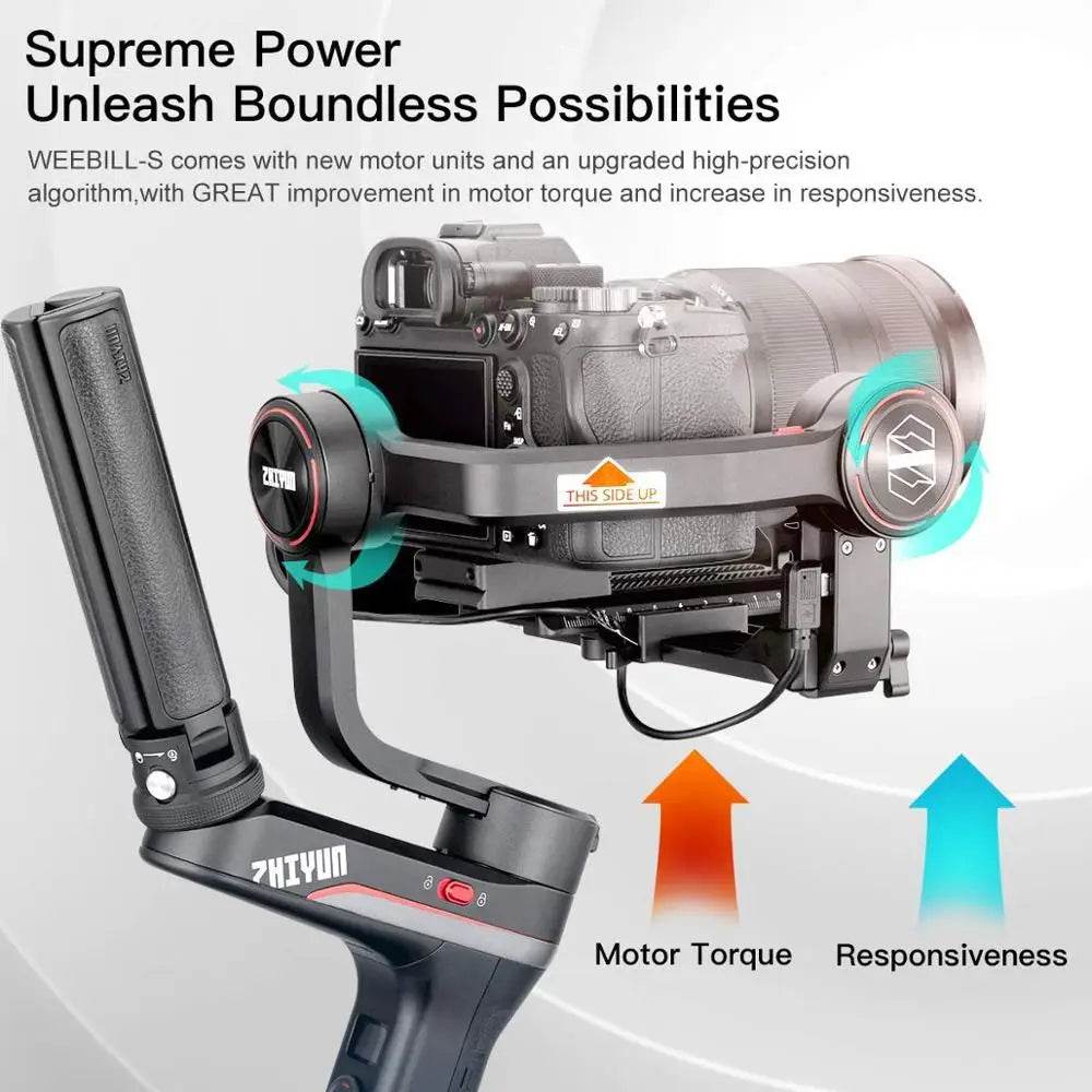 ZHIYUN Weebill S 3-Axis Image Transmission Stabilizer For Mirrorless Camera OLED Display Handheld Gimbal with 24-70mm GM ,New Pr - MarvelouStoree