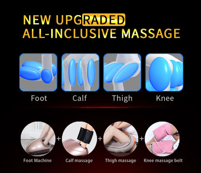 JinKaiRui Household Electric Foot Massager Circulation Massage Airbags Heat Leg Machine Massj Reflexology Health Care Massage