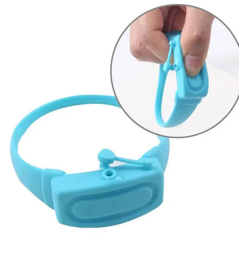 Hand Sanitizer Disinfectant Sub-packing Silicone Bracelet Wristband Hand Dispenser Wearable Hand Sanitizer Dispenser Pumps - MarvelouStoree