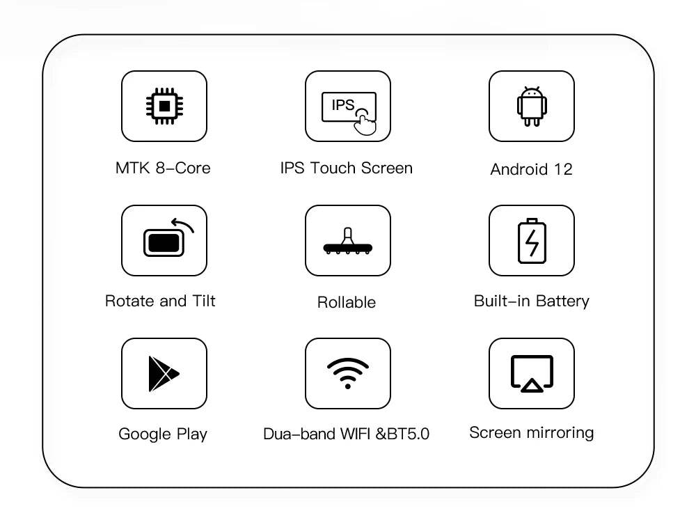 Smart Tv 21.5 27 32 Inch Smart Screen Touch Screen Portable Tv Movable Rechargeable Incell touch smart wireless casting tv - MarvelouStoree