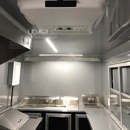 Food Trailer Festival Mobile Kitchen New Design Food Truck Halal Chicken Taco Cart Fast Food Concession Truck Fully Equipped