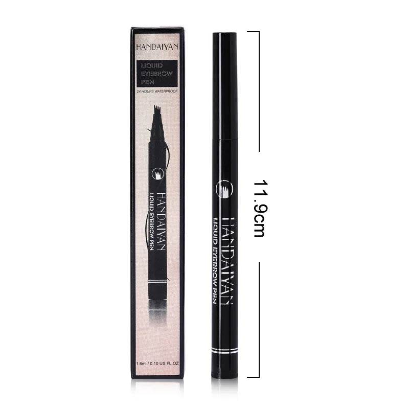 4D Microblading Eyebrow Pen 4 Forks Tip Eyebrow Tattoo Pencil Long Lasting Fine Sketch Liquid Eye Brow Make Up - MarvelouStoree