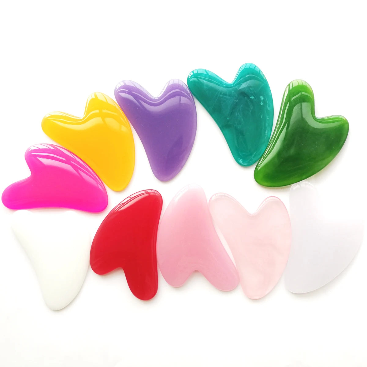 Heart Resin Gua Sha Massage Board Acupoint Beeswax Guasha Acupuncture SPA Massager Scrapers Tools For Face Neck Back Body Care