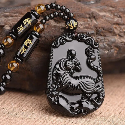 Buddhist Sakyamuni Buddha Pendant Frosted Crystal Buddha Statue Necklace Bead Chain Men and Women Amulet Jewelry