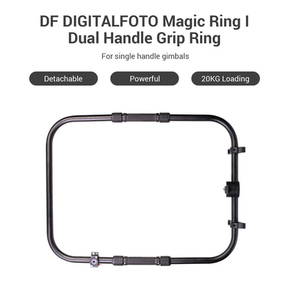 DF DIGITALFOTO Magic Ring I Professional Stabilizer Dual Handle Grip Ring for Single Handle Gimbal Stabilizer Crane 2S 3S RONIN