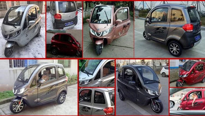 Enclosed Electric Tricycle For Adults 3 Wheels Electric Vehicle Family Mobility Scooter Tuk Tuk Car With EEC And COC