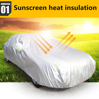 Car Cover Outdoor Protection Full Exterior Snow Cover Sunshade Dustproof Protection Cover Universal for Hatchback Sedan SUV