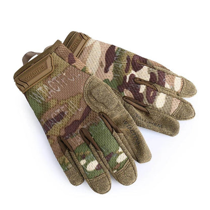 Tactical Glove Military Army Full Finger Gloves Men Airsoft Biking Sports Camping Training Cycling Paintball Lightweight Camo