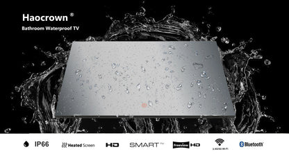 Haocrown 42 Inch Waterproof Mirror TV, Smart Android 11.0 Television Full HD 1080P Built-in Wi-Fi Bluetooth Waterproof Speakers