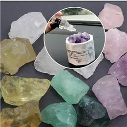 Natural Crystal Stones Rose Quartz Amethyst Fluorite Irregular Shape Mineral Rock Reiki Healing Stone Specimen Home Decor