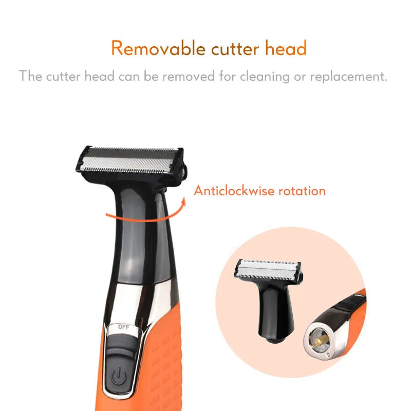 Kemei Electric Shaver One Blade USB Rechargeable Beard and Mustache Trimmer Safety Face Razor Shaving Machine for Men and Women