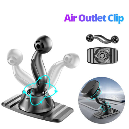 Universal Car Air Vent Clip Upgrade 17mm Ball Head for Magnetic Car Phone Holder Gravity Support Stand Mount Car Charger Bracket