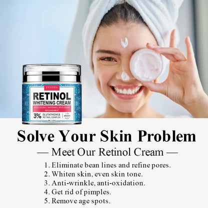 ENVISHA Neck Retinol Face Cream Vitamin Collagen Whitening Anti-Wrinkle Aging Moisturizer Skin Care Hyaluronic Acid Whitening