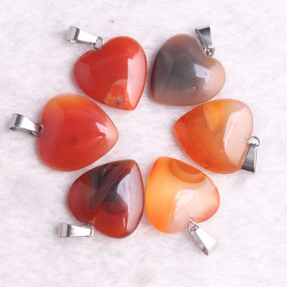 Carnelian Crystal Pendants Natural Stone Red Agates Pillar Necklace Pendants Healing Bullet Pendulum Decor Craft Jewelry Making