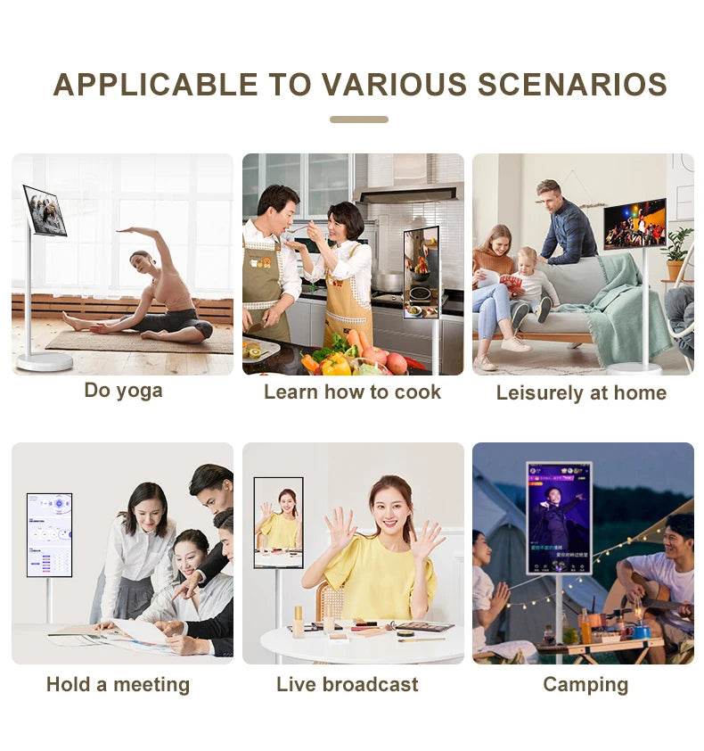 popular shenzhen 21.5 Inch Battery-power Android Lg Stand By Me Tv In-cell Touch Screen Gym Gaming Live Room Smart Tv - MarvelouStoree