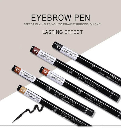 4D Microblading Eyebrow Pen 4 Forks Tip Eyebrow Tattoo Pencil Long Lasting Fine Sketch Liquid Eye Brow Make Up - MarvelouStoree