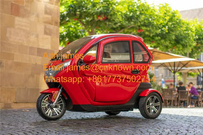 Enclosed Electric Tricycle For Adults 3 Wheels Electric Vehicle Family Mobility Scooter Tuk Tuk Car With EEC And COC