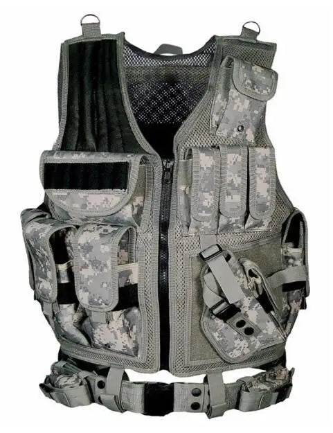 Breathable SWAT Molle Tactical Vest Military Combat Armor Vests Security Hunting Army Outdoor CS Game Airsoft Training Jacket - MarvelouStoree