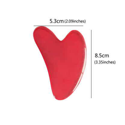 Heart Resin Gua Sha Massage Board Acupoint Beeswax Guasha Acupuncture SPA Massager Scrapers Tools For Face Neck Back Body Care