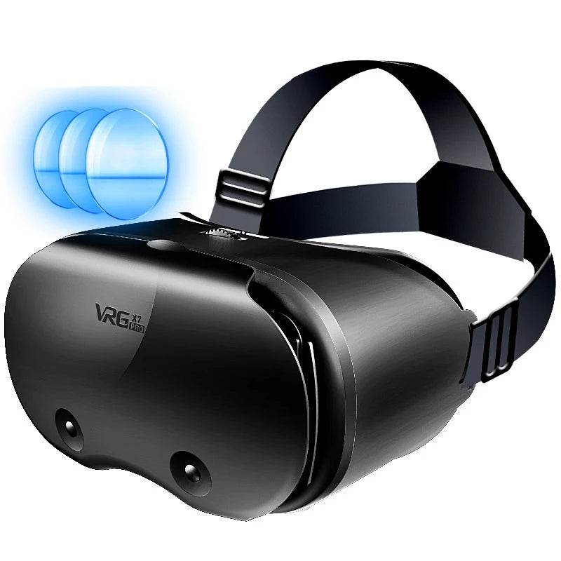 3D Virtual Reality VR Glasses For iPhone Android Smartphone Cell Mobile Phone Helmet Headset Wirth Real With Controller Lenses - MarvelouStoree