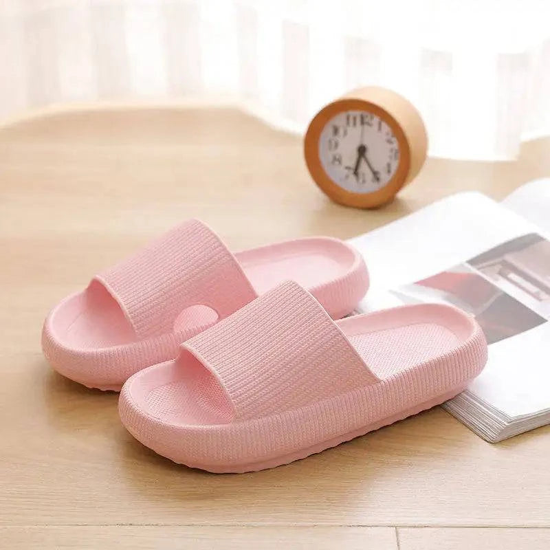 Thick Platform Bathroom Home Slippers Women Fashion Soft Sole EVA Indoor Slides Woman Sandals 2023 Summer Non-slip Flip Flops - MarvelouStore