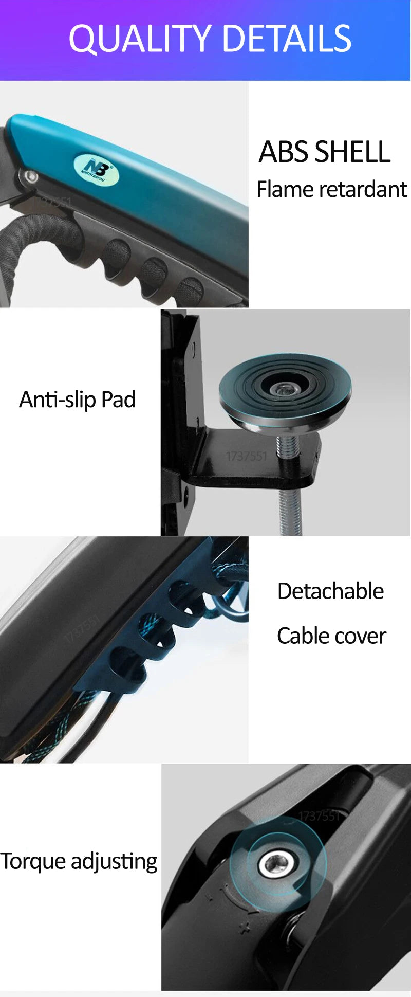 NB NEW F160 gas spring 17"-27"30" Dual Monitor Holder Arm desktop 360 rotate computer holder 2-9KG Monitor bracket USB3.0 port