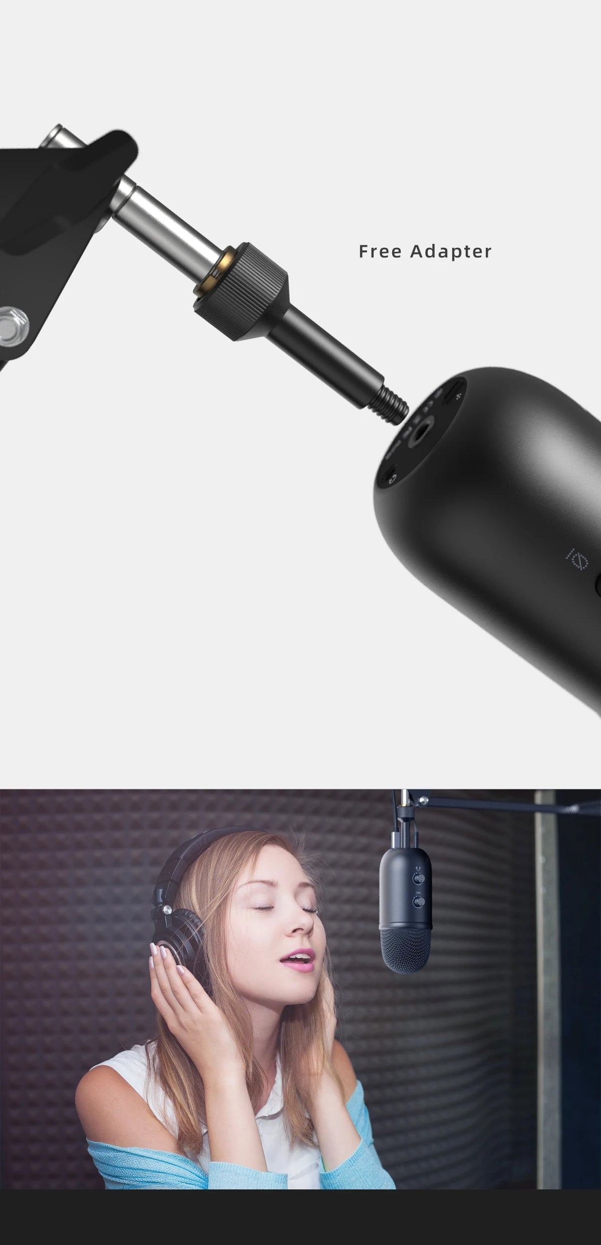 FIFINE USB Microphone for Recording/Streaming/Gaming,professional microphone for PC,Mic Headphone Output&Volume Control-K678