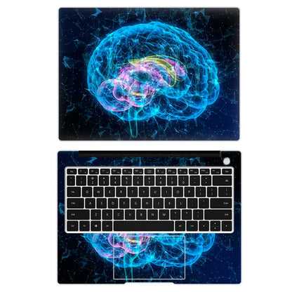 HRH 2 in 1 Left and right brain Design Laptop Decal DIY Stickers 11/12/13/14/15/16 inch for Lenovo for MacBook for HP for Dell