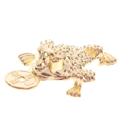 Feng Shui Toad Money LUCKY Fortune Wealth Chinese Golden Frog Toad Coin Home Office Decoration Tabletop Ornaments Lucky Gifts