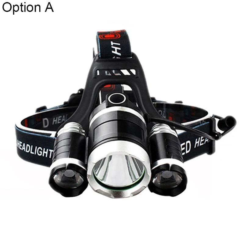 Headlamp 90 degree high Led lighting Head Lamp 4 mode XML T6/R5 LED Headlamp Headlight Camping Fishing headlight Torch Lanterna - MarvelouStoree