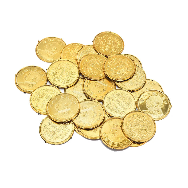 3/5/12pcs Feng Shui Auspicious Lucky Money Mascot Plastic/crystal Crafts Gold Ingot Decoration Crafts