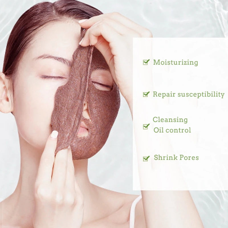 Natural Algae Seed Seaweed Mask for Whitening Peeling Mask Nano Pure Pearl Powder Shrink Pores Anti Acne Female Beauty Skin Care