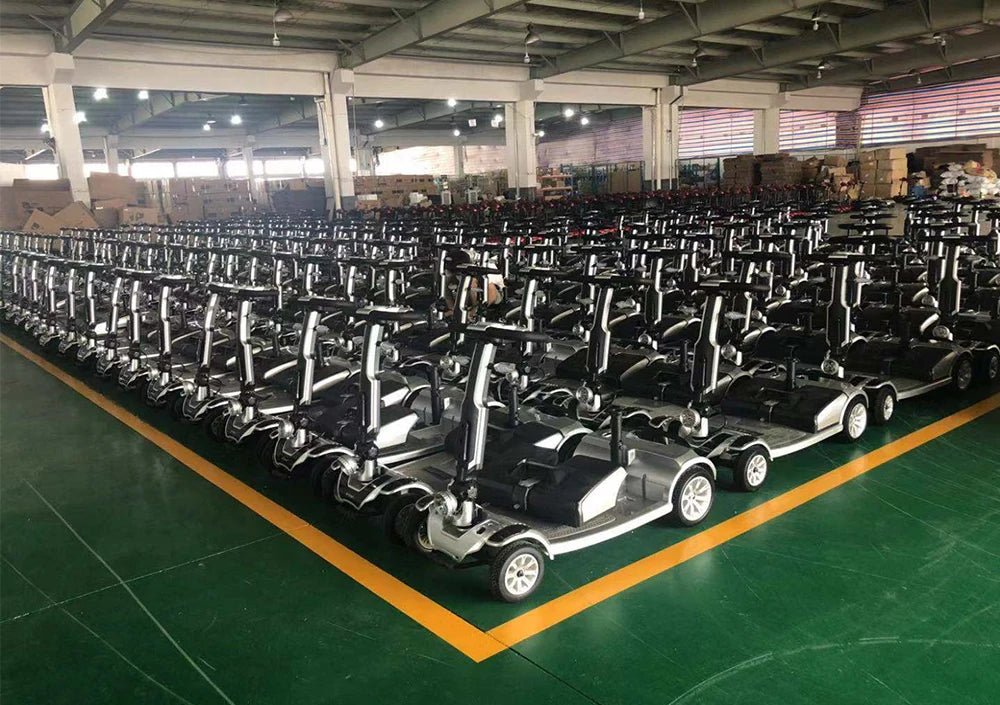 Electric Mobility Scooter 4 Wheels Handicapped Scooter For Adult Elderly Disabled People Outdoor With Foldable Function