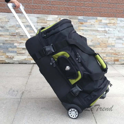 BeaSumore 27 inch large capacity Rolling Luggage 32 inch Shoulders backpack Trolley Women Multifunction Suitcase Wheels Trunk