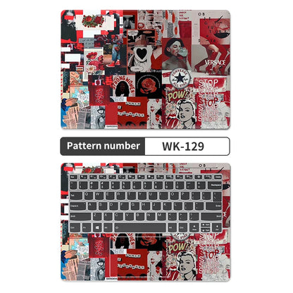 Universal Laptop Cover Sticker Skins Notebook Stickers 13.3"14"15.6"17.3" Graffiti Skin Decal for Macbook /Lenovo/Asus//Hp/Acer