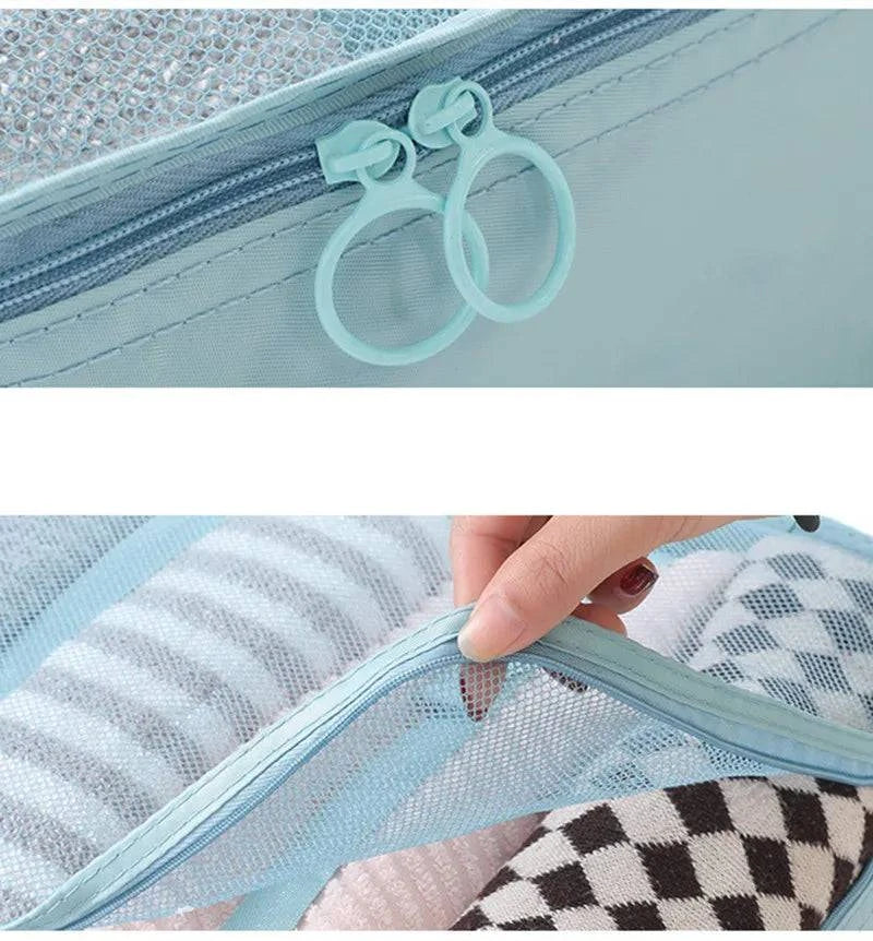 8Pcs/set Large Capacity Luggage Storage Bags For Packing Cube Clothes Underwear Cosmetic Travel Organizer Bag Toiletries Pouch - MarvelouStore