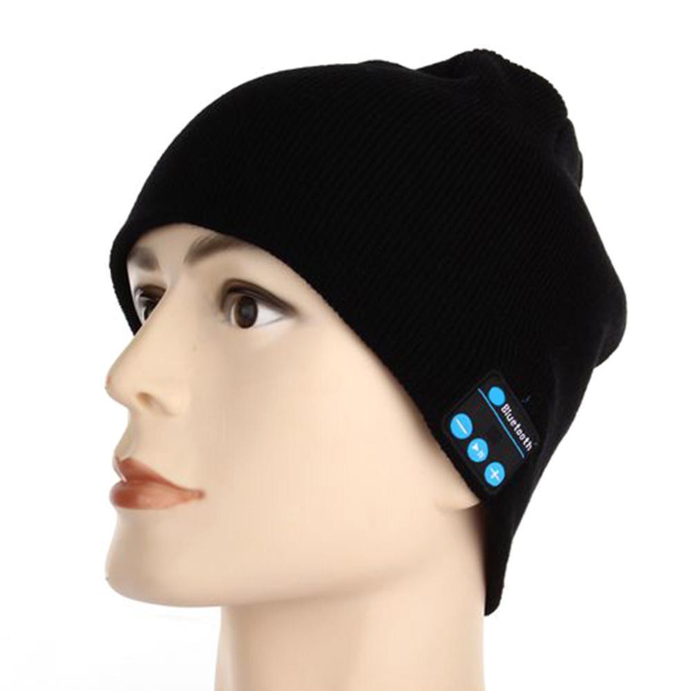 Winter Bluetooth USB Rechargeable Music Headset Warm Knitting Beanie Hat Cap Breathable Men Gorras Hats Warm Casual Lady Beanies