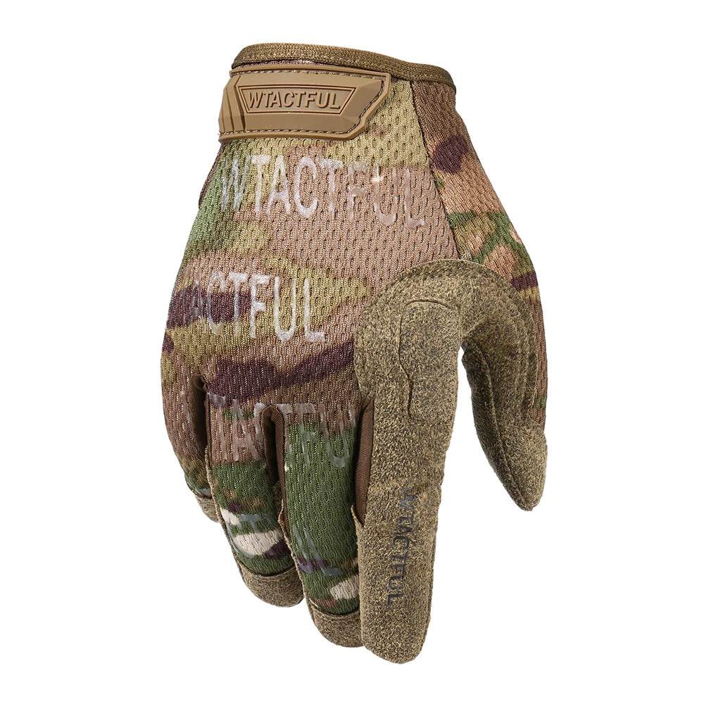 Tactical Glove Military Army Full Finger Gloves Men Airsoft Biking Sports Camping Training Cycling Paintball Lightweight Camo