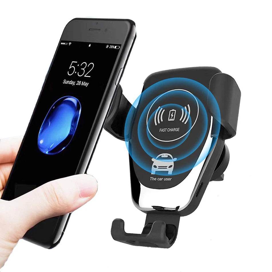 Car Fast Wireless Charger For iPhone 11 12 SE 8 Plus XS 100W Car Wireless Charger For Samsung Galaxy S8 S9 S10 Note 9 Charger