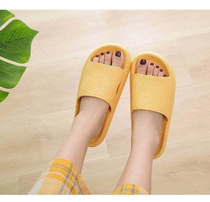 Thick Platform Bathroom Home Slippers Women Fashion Soft Sole EVA Indoor Slides Woman Sandals 2023 Summer Non-slip Flip Flops - MarvelouStore