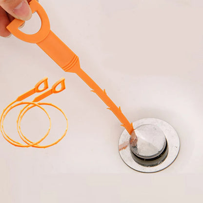 Kitchen Sink Cleaning Pipe Hook Cleaner Sticks Clog Remover Sewer Dredging Spring Pipe Hair Dredging Tool Bathroom Accessories