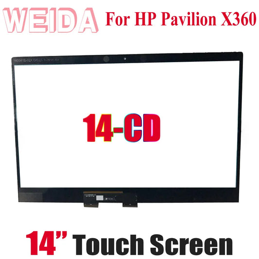 WEIDA Touch Digitizer For HP Pavilion X360 14-CD 14 CD Series 14M-CD Laptops Touch Screen Replacemnt Panel 14"