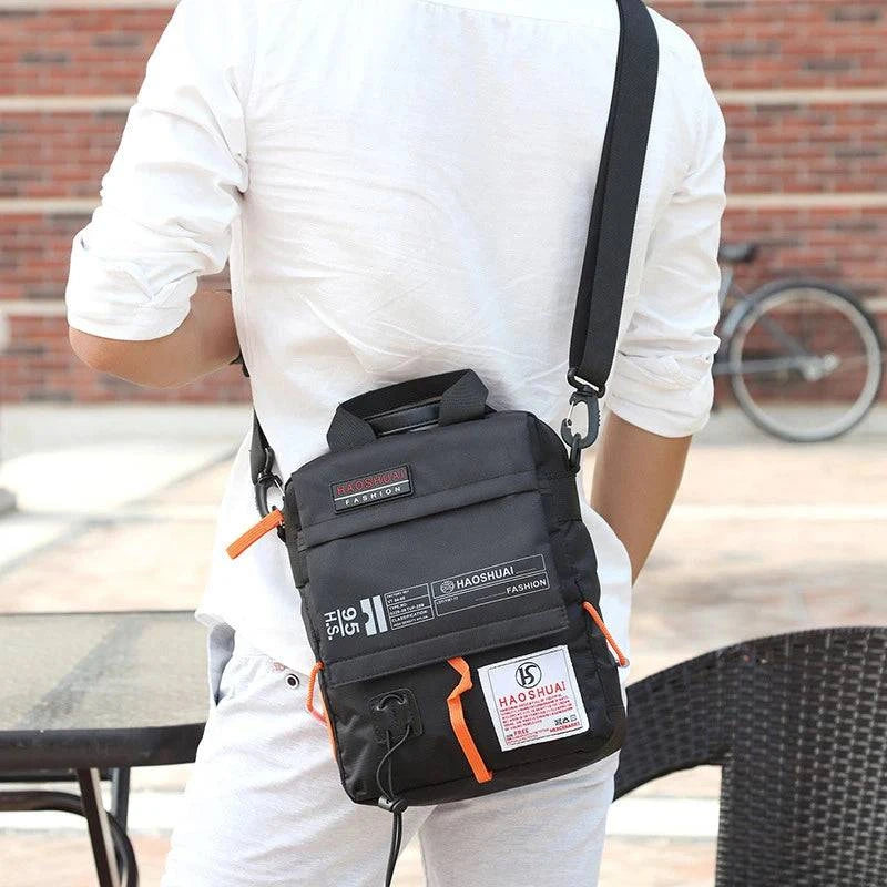 Men's Bag Messenger Bag Male Waterproof Nylon Camouflage Satchel Over the Shoulder Crossbody Bags Handbag Mini Briefcase XA99WC - MarvelouStore