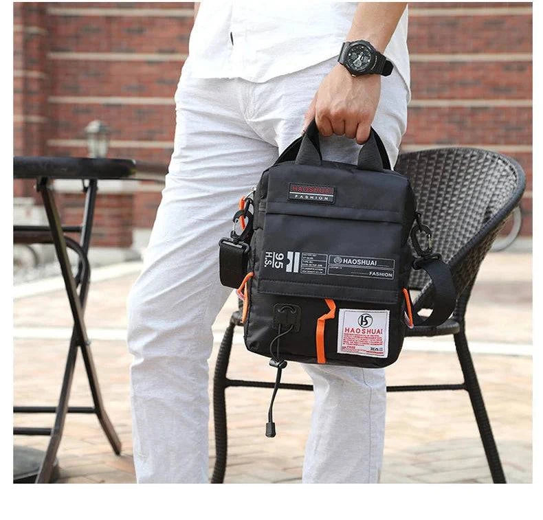 Men's Bag Messenger Bag Male Waterproof Nylon Camouflage Satchel Over the Shoulder Crossbody Bags Handbag Mini Briefcase XA99WC - MarvelouStore