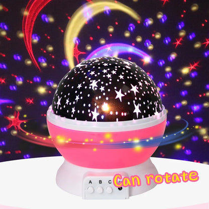 Novelty Luminous Toys Romantic Starry Sky LED Night Light Projector Battery USB Night Light Creative Birthday Toys For Children