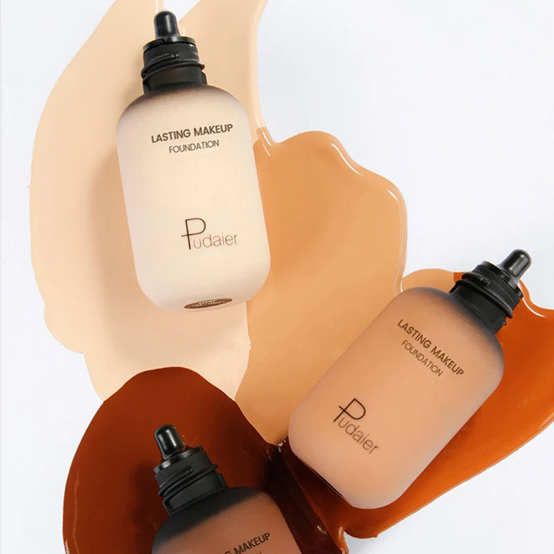 Pudaier 40ml Professional Concealing Makeup Matte Tonal Base Liquid Cosmetics Foundation Cream For Face Full Coverage