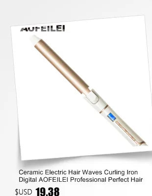 2023 New Real Electric Professional Ceramic Hair Curler Lcd Curling Iron Roller Curls Wand Waver Fashion Styling Tools